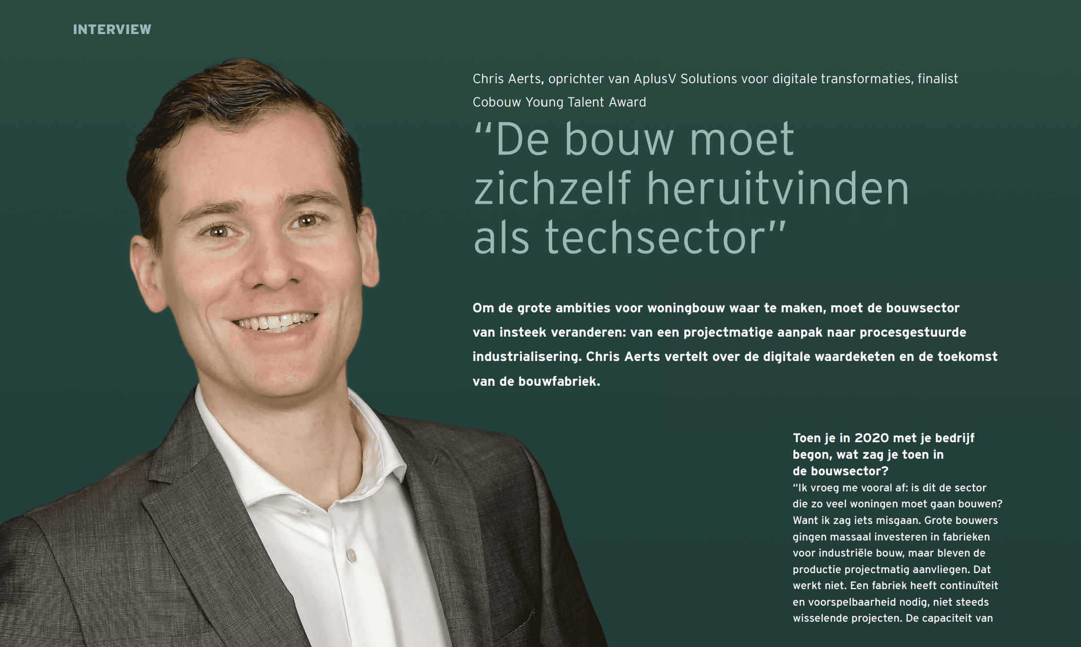 Chris Aerts Interview Dura Vermeer