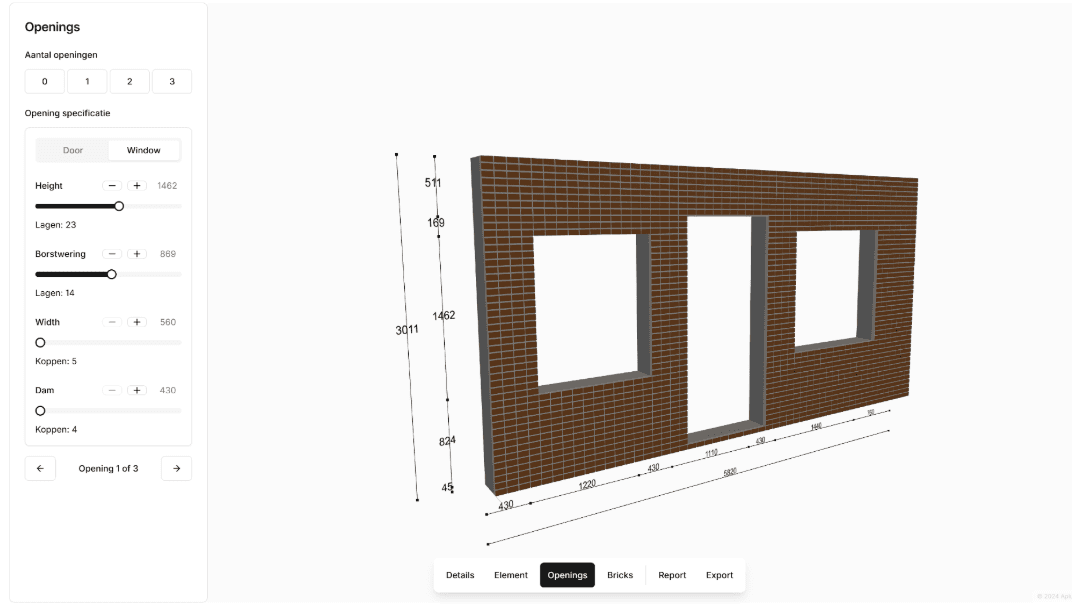 Parametrische configurator interface